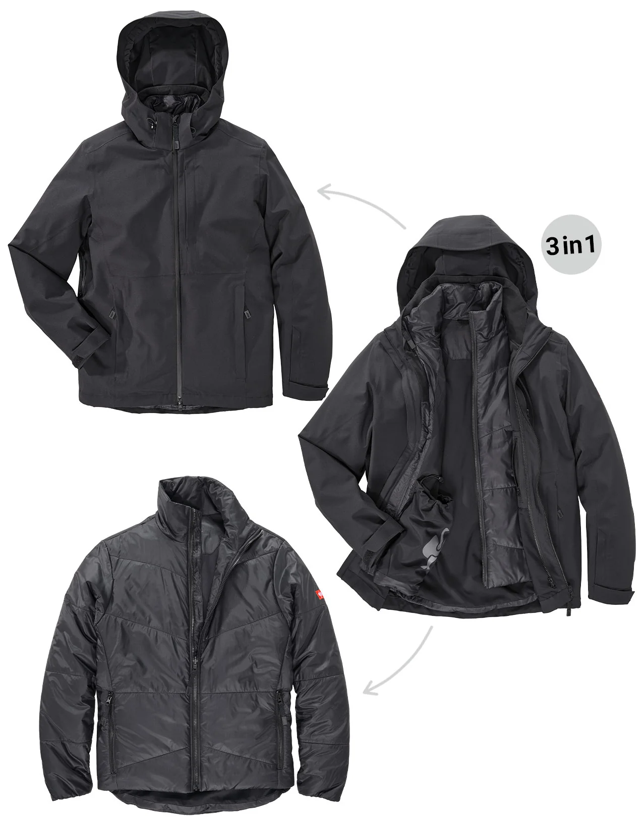 3-in-1 Functional Snow Jacket e.s.trail pure - Image 2