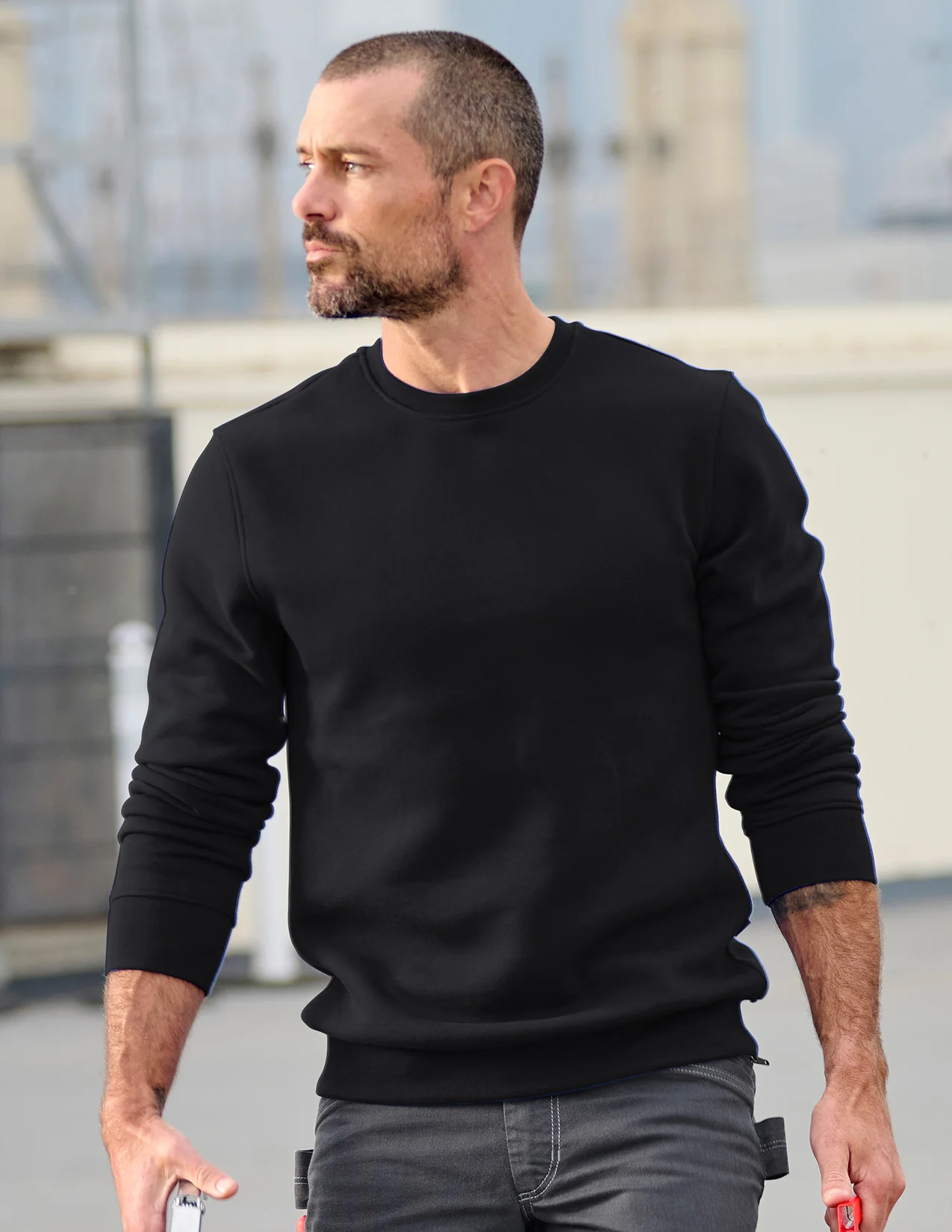 Cotton Poly Crew Neck Sweatshirt - Image 15