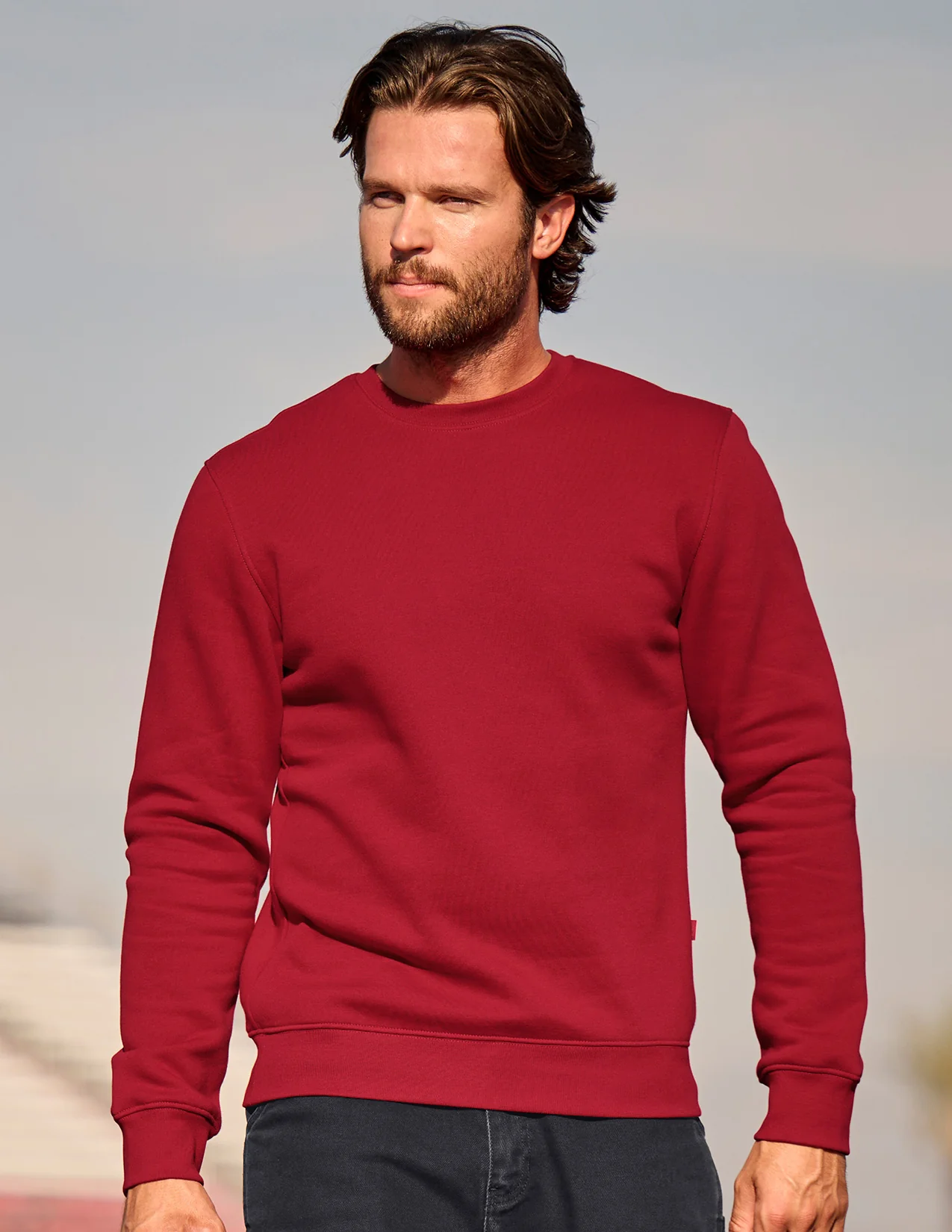 Cotton Poly Crew Neck Sweatshirt - Image 7