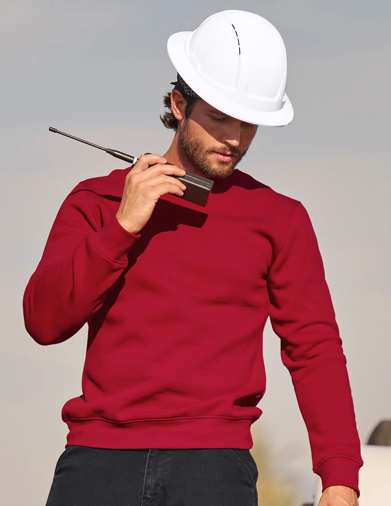 Cotton Poly Crew Neck Sweatshirt - Image 8