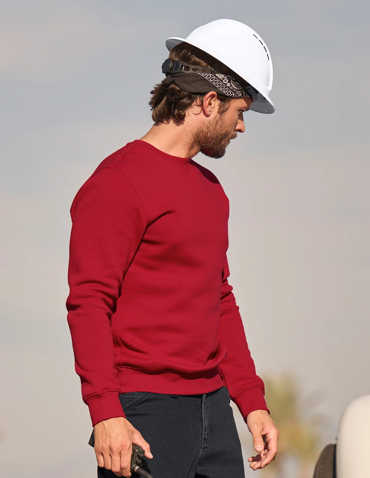 Cotton Poly Crew Neck Sweatshirt - Image 9