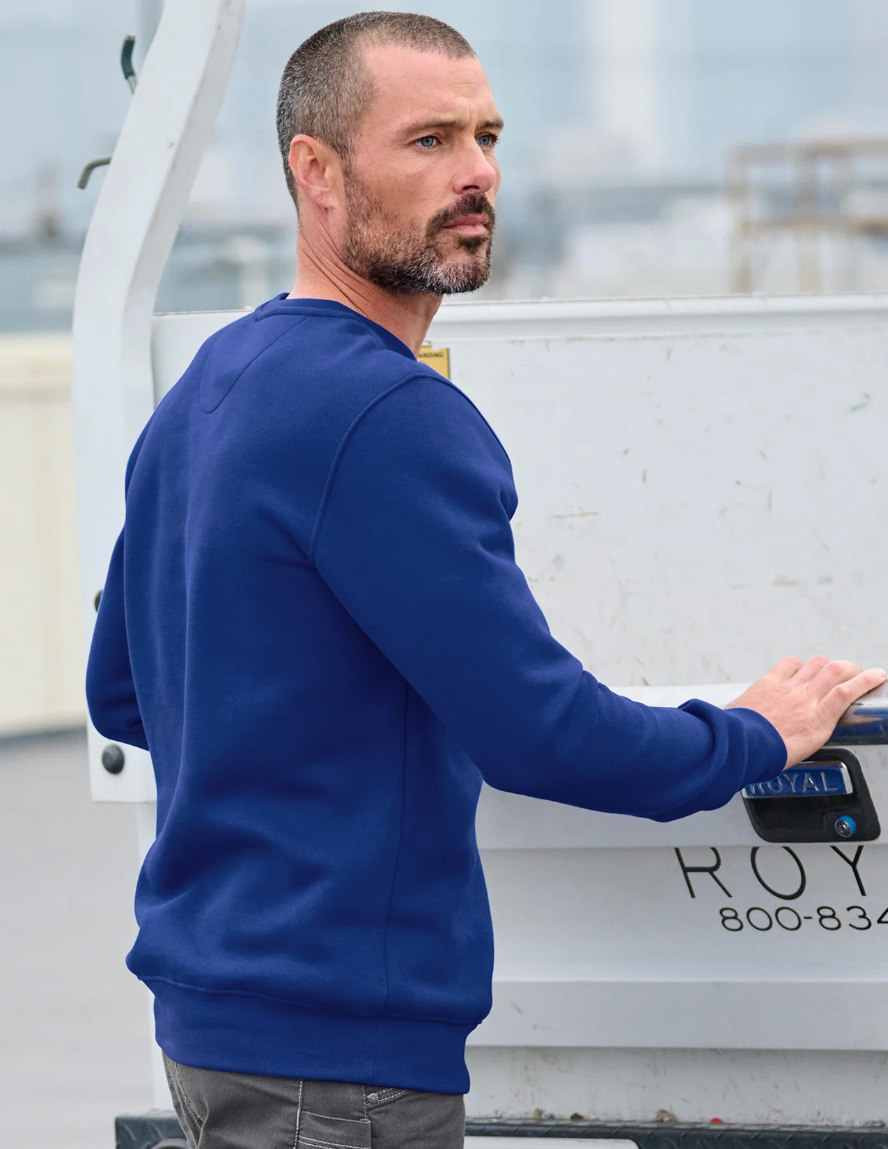 Cotton Poly Crew Neck Sweatshirt - Image 10
