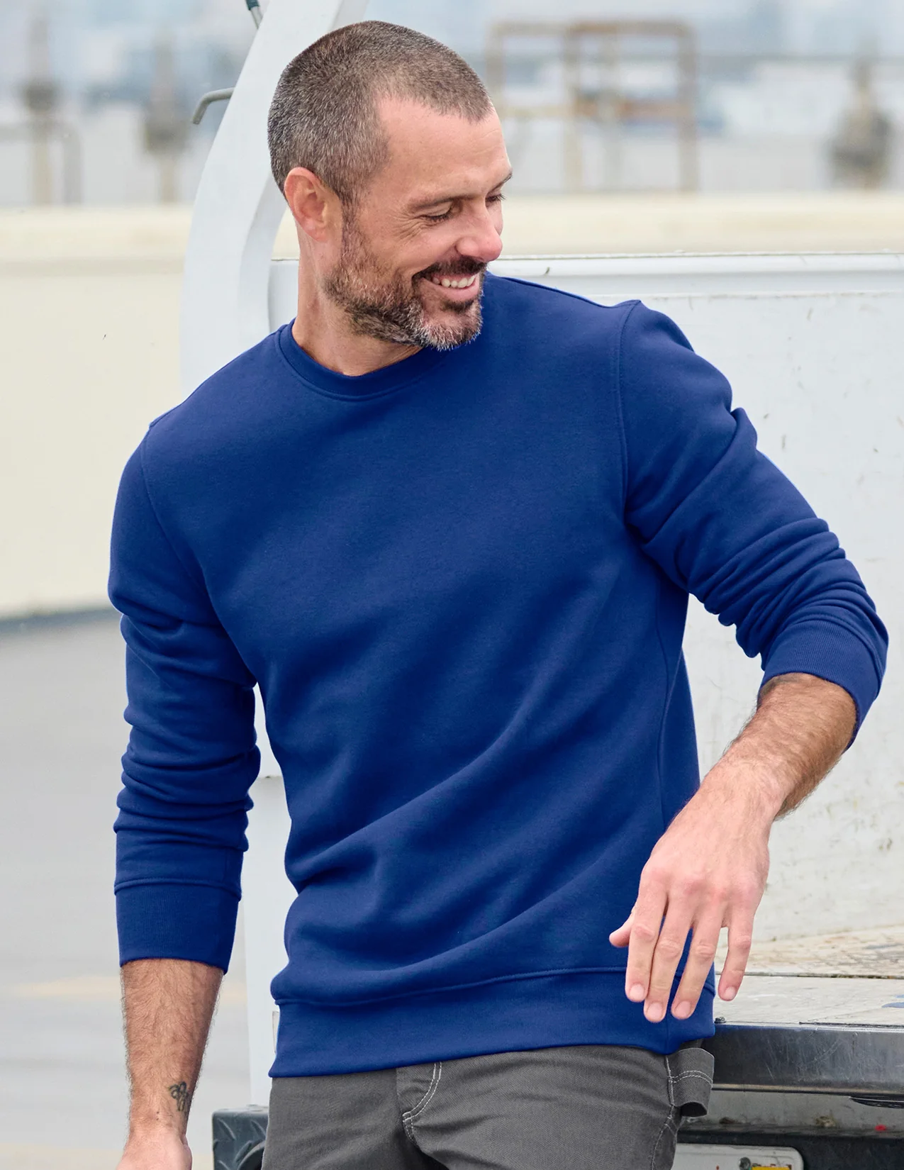 Cotton Poly Crew Neck Sweatshirt - Image 11