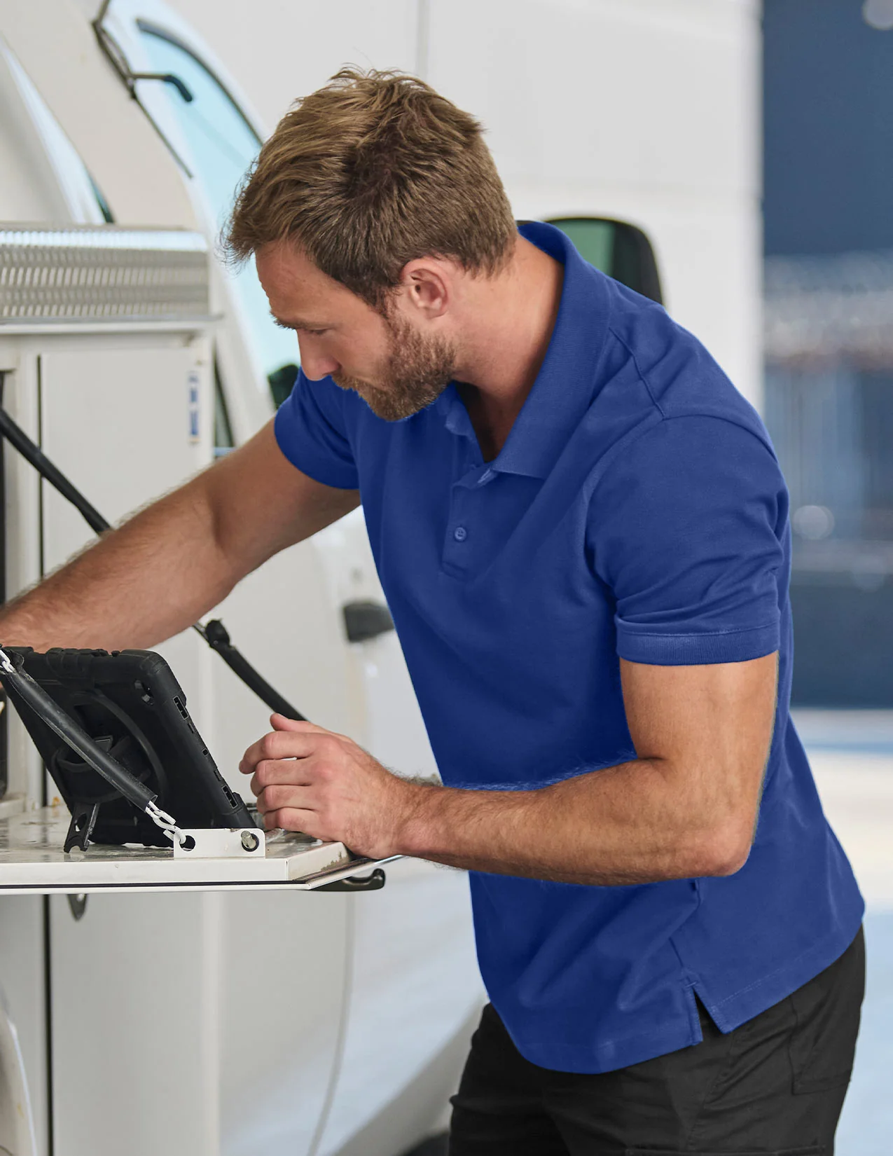 Cotton stretch Polo Shirt - Image 3