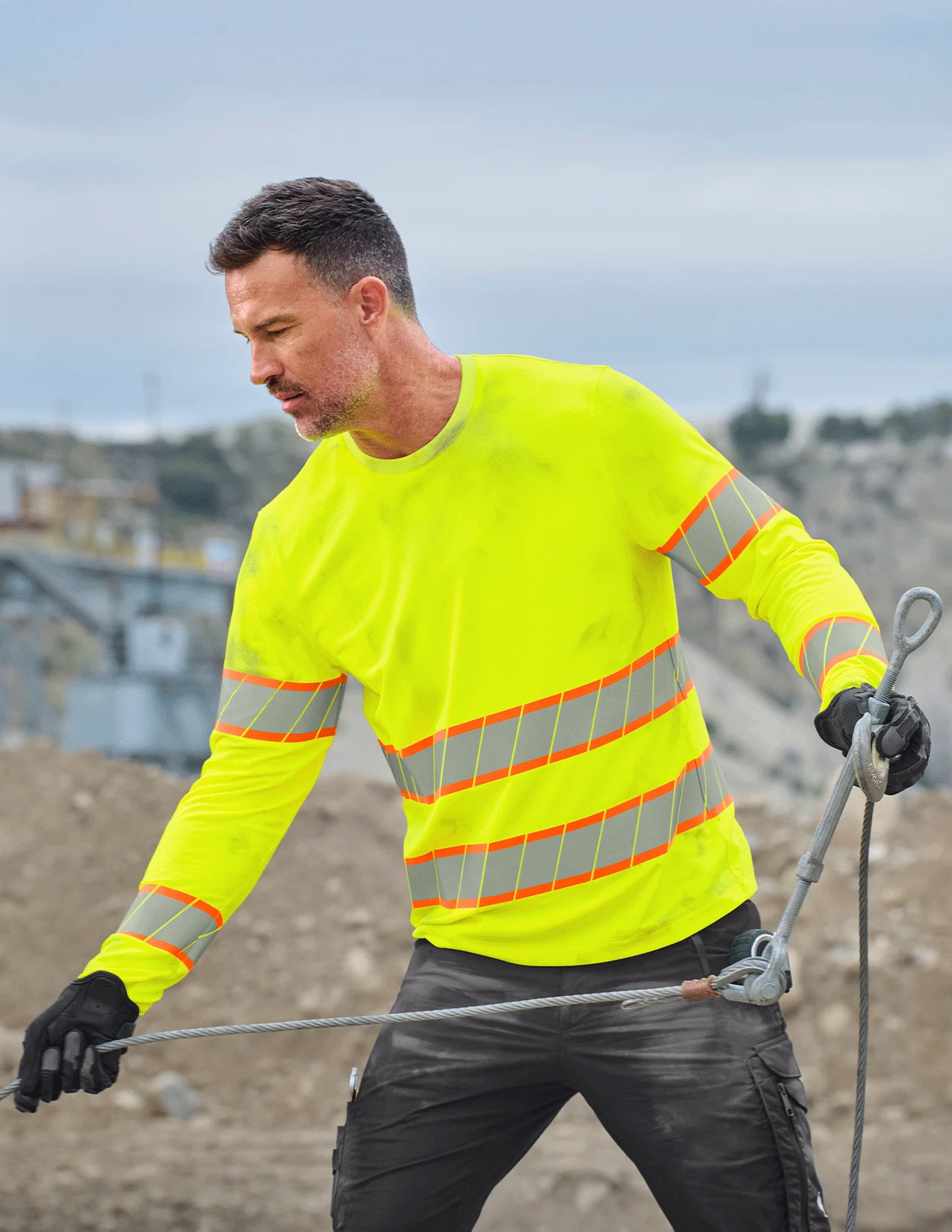 High Visibility Long Sleeve Class 2 - Image 3