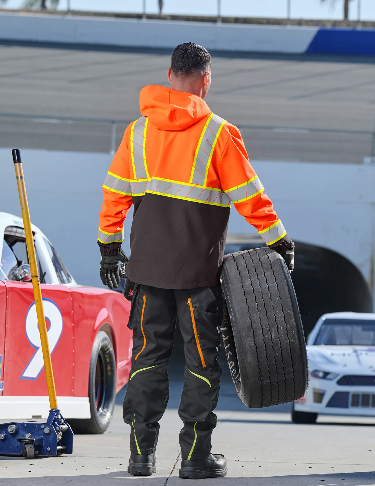 High Visibility Waterproof Jacket Class 2 - Image 4