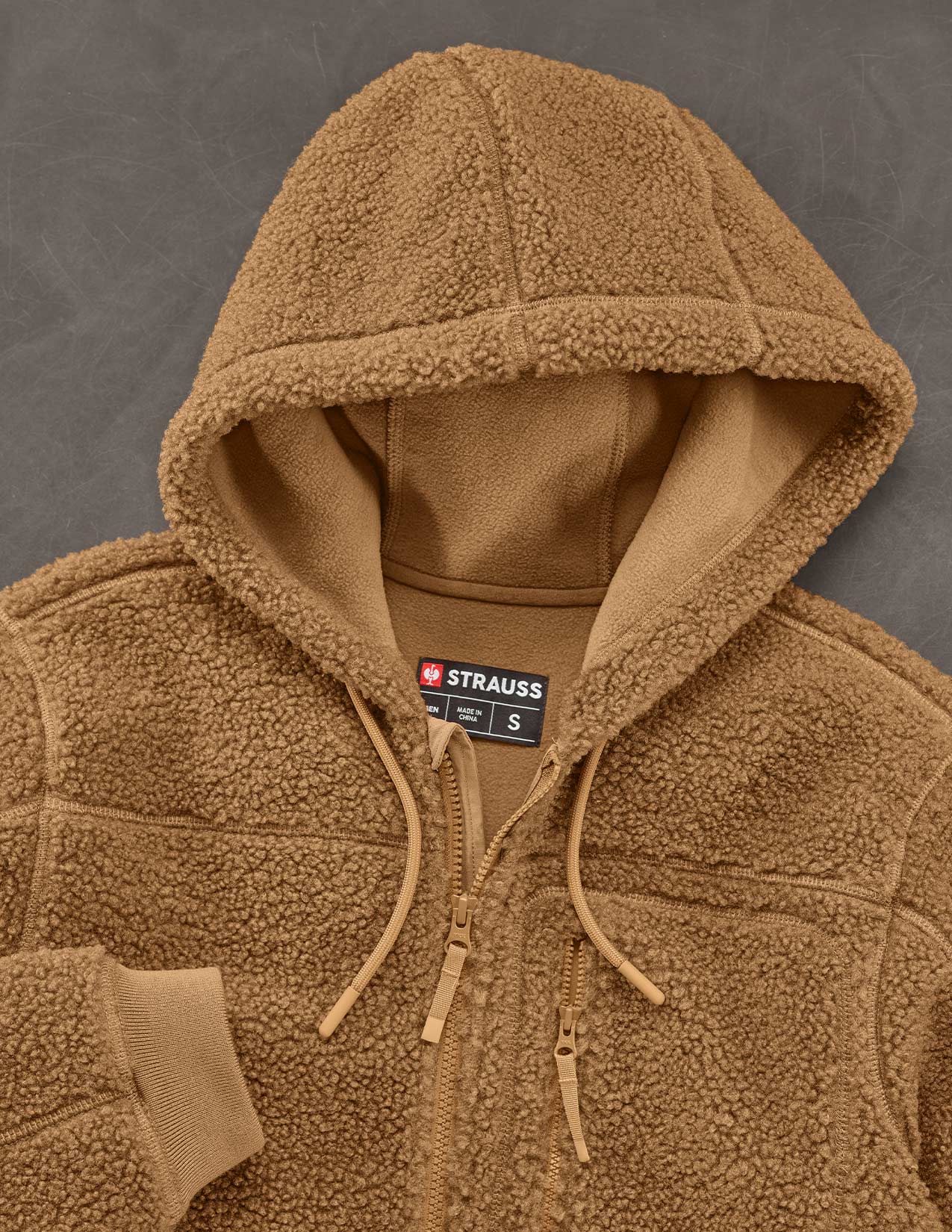 Hooded Sherpa Fleece Jacket e.s.e:pic - Image 7