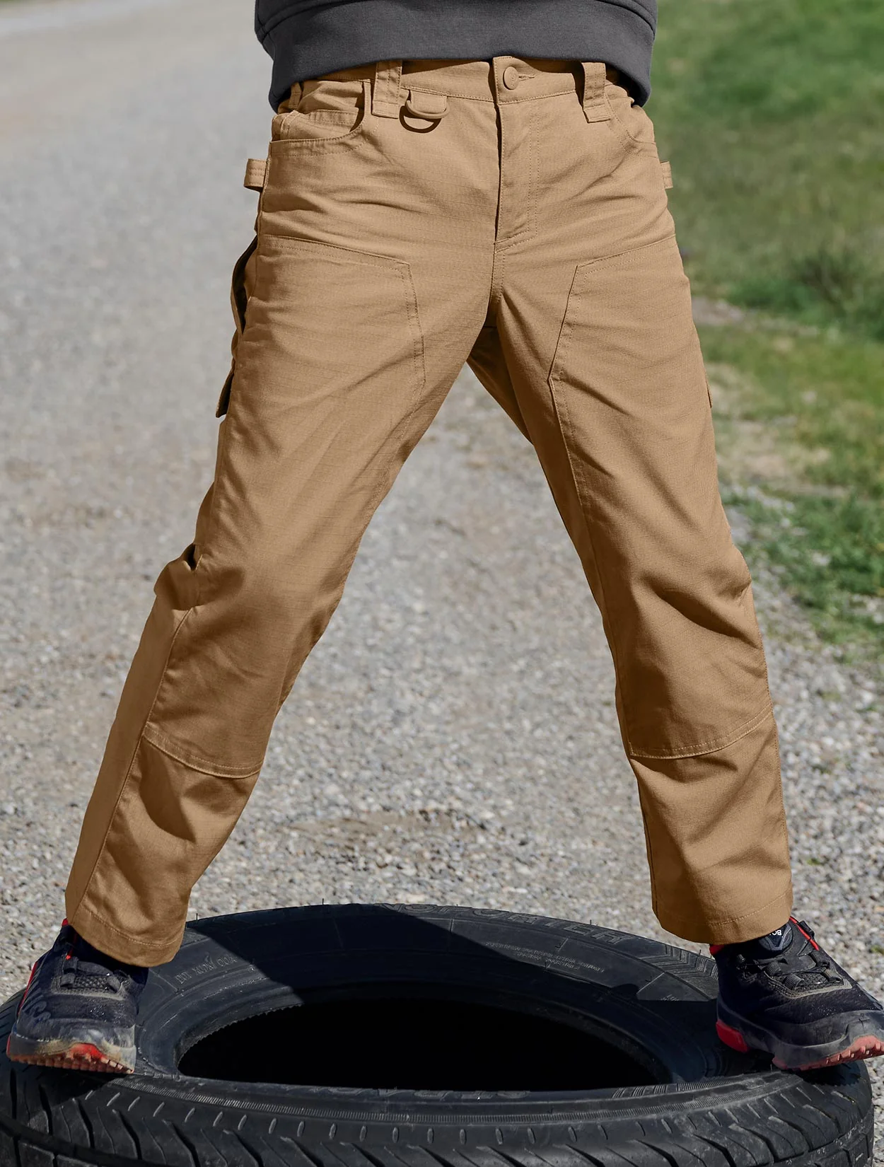 Kids Double Front Ripstop Cargo Pants e.s.e:pic - Image 4