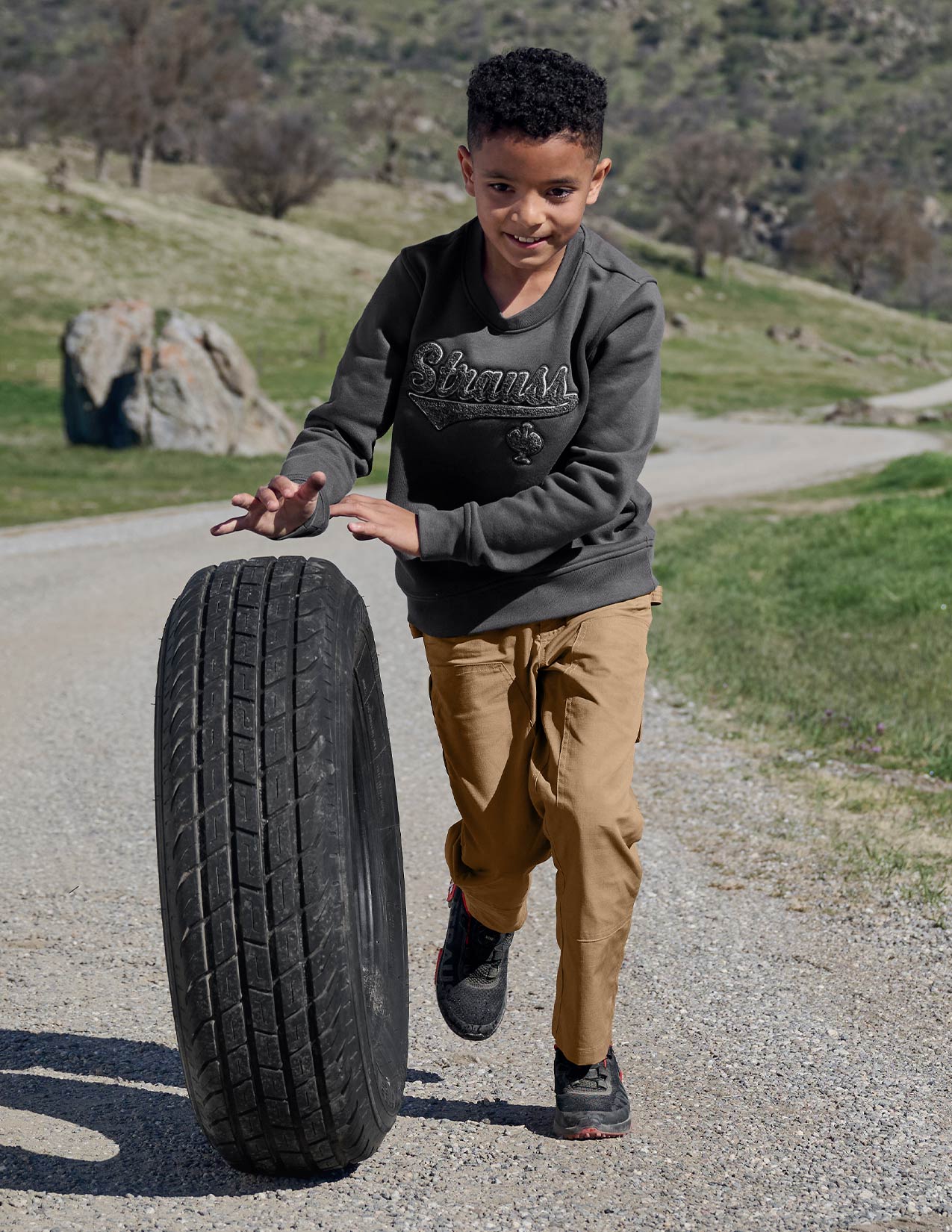Kids Double Front Ripstop Cargo Pants e.s.e:pic - Image 8