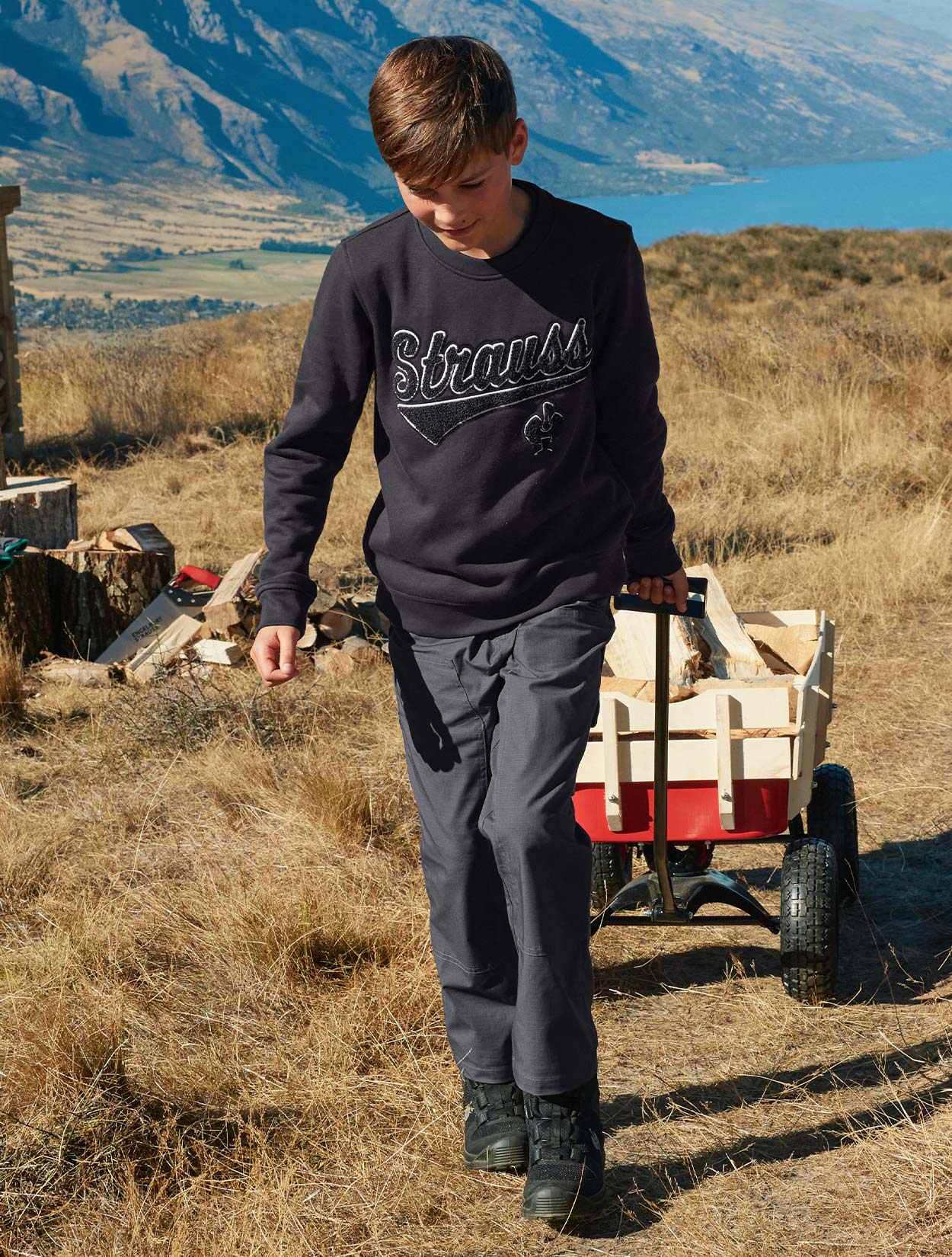 Kids Double Front Ripstop Cargo Pants e.s.e:pic - Image 5