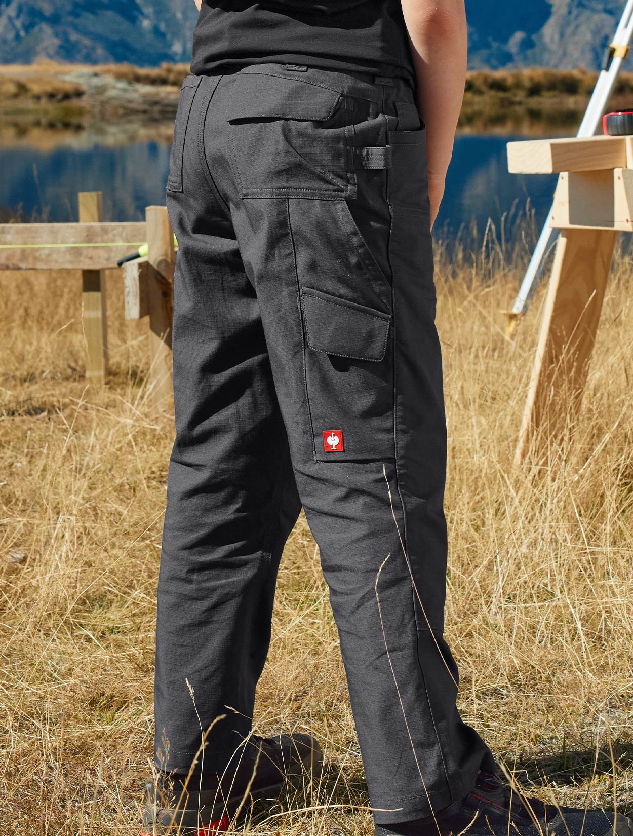 Kids Double Front Ripstop Cargo Pants e.s.e:pic - Image 7