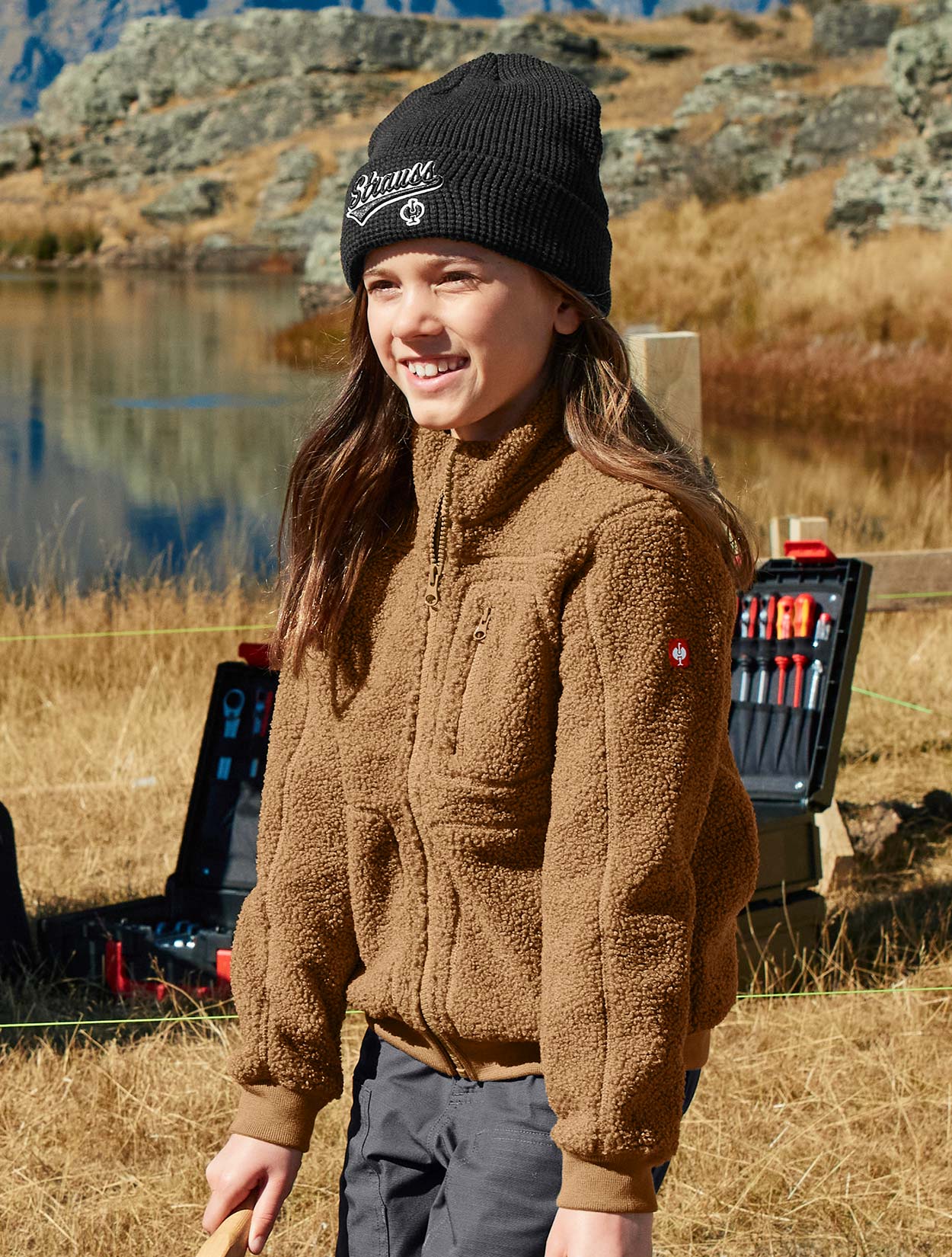 Kids Sherpa Fleece Jacket e.s.e:pic - Image 4