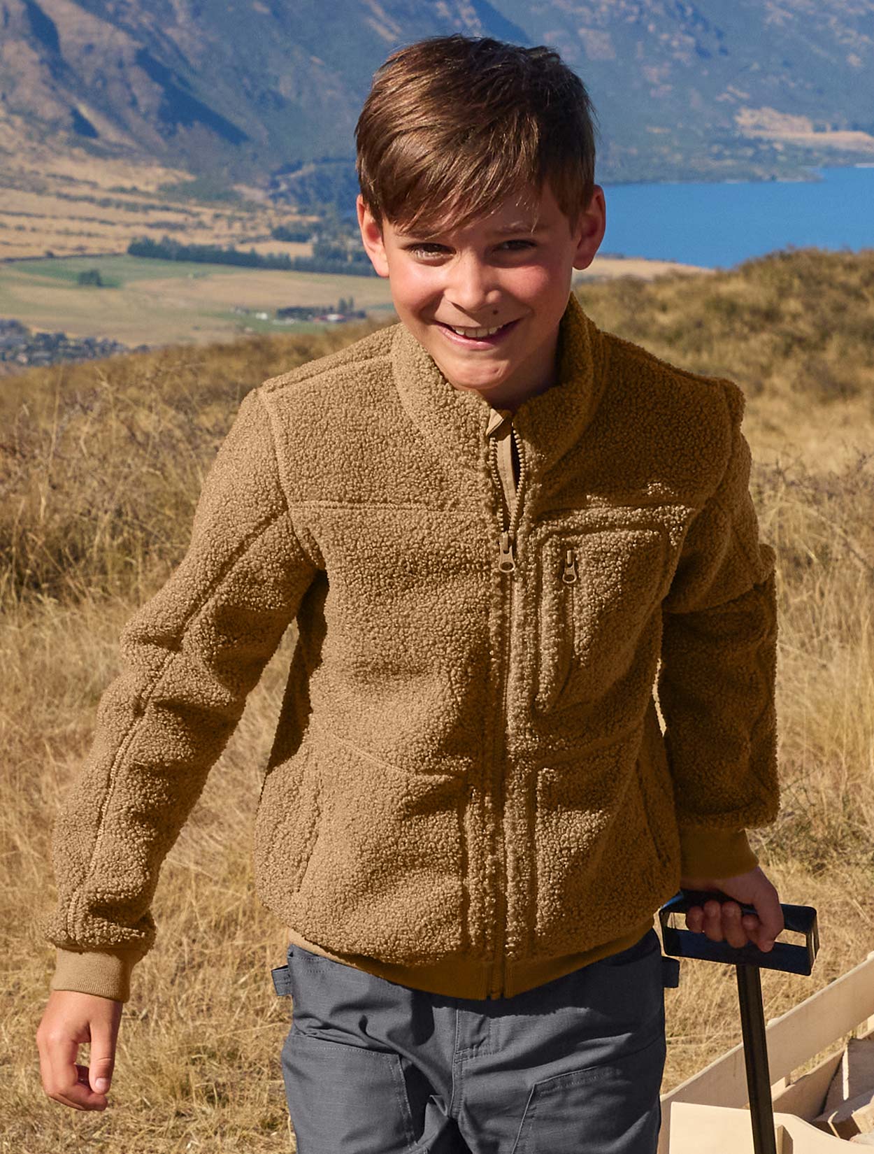 Kids Sherpa Fleece Jacket e.s.e:pic - Image 6