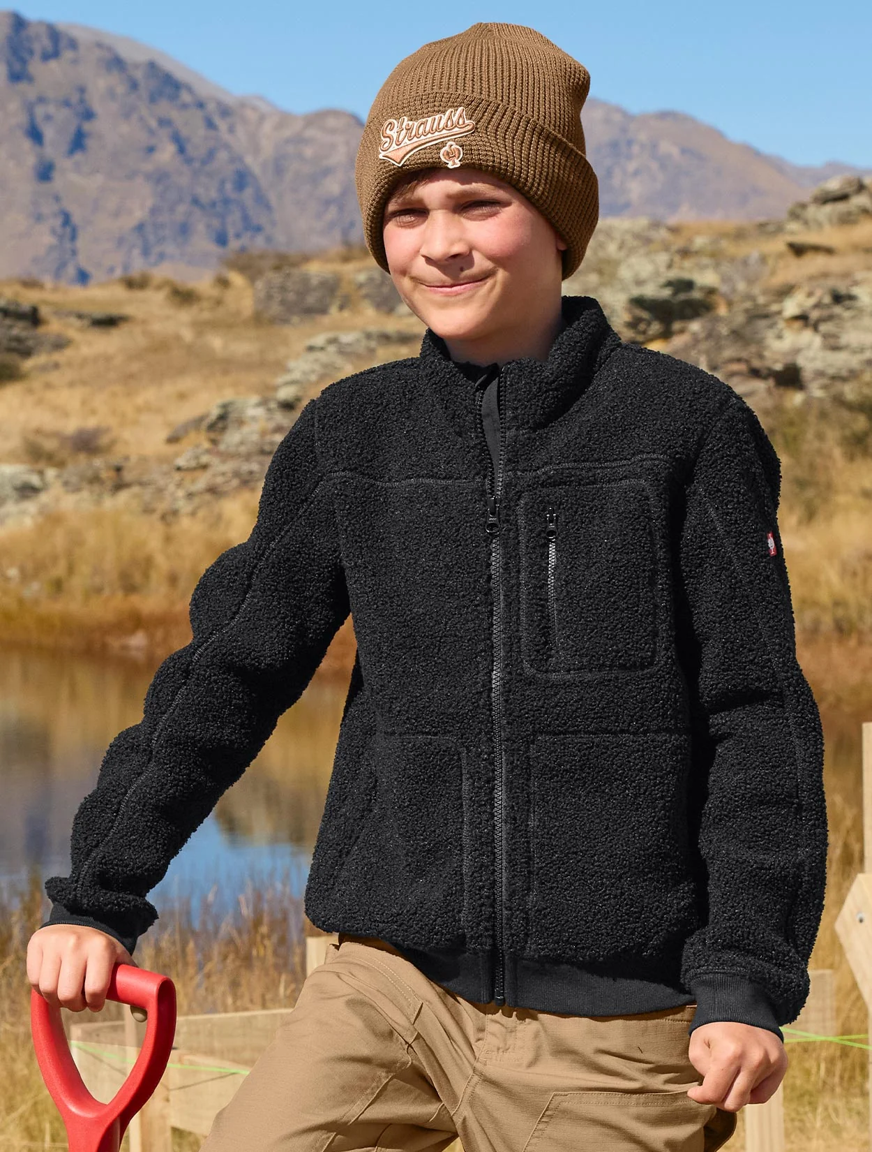 Kids Sherpa Fleece Jacket e.s.e:pic - Image 3