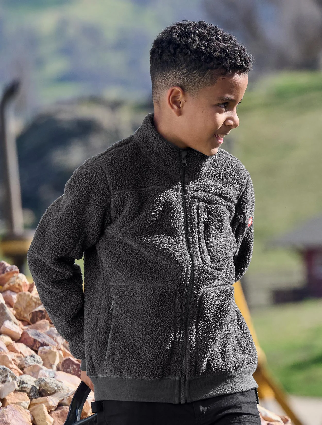 Kids Sherpa Fleece Jacket e.s.e:pic - Image 4
