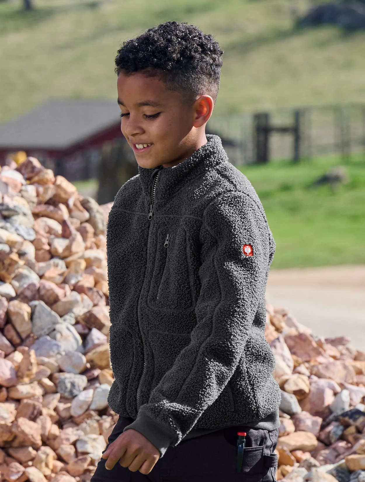 Kids Sherpa Fleece Jacket e.s.e:pic - Image 5