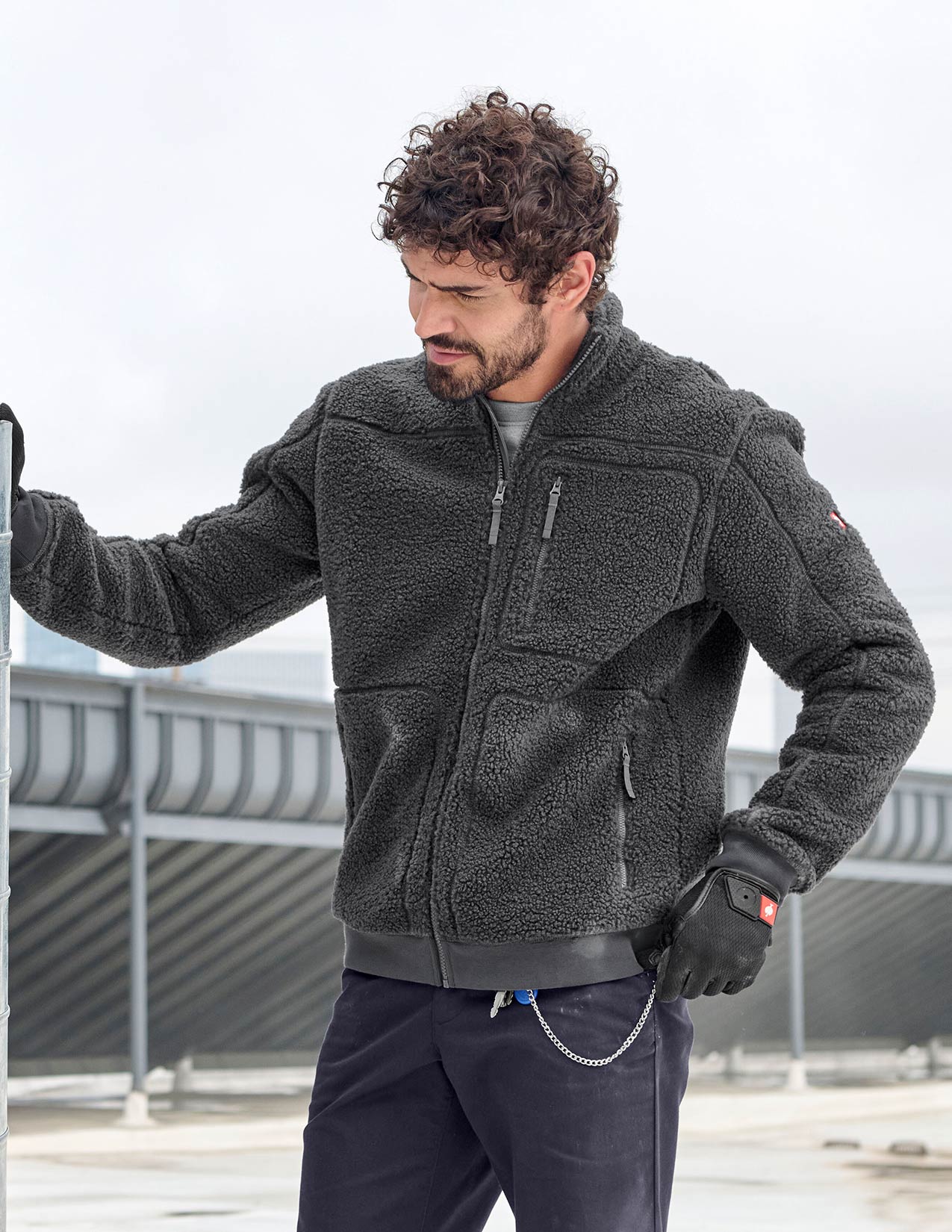 Sherpa Fleece Jacket e.s.e:pic - Image 2
