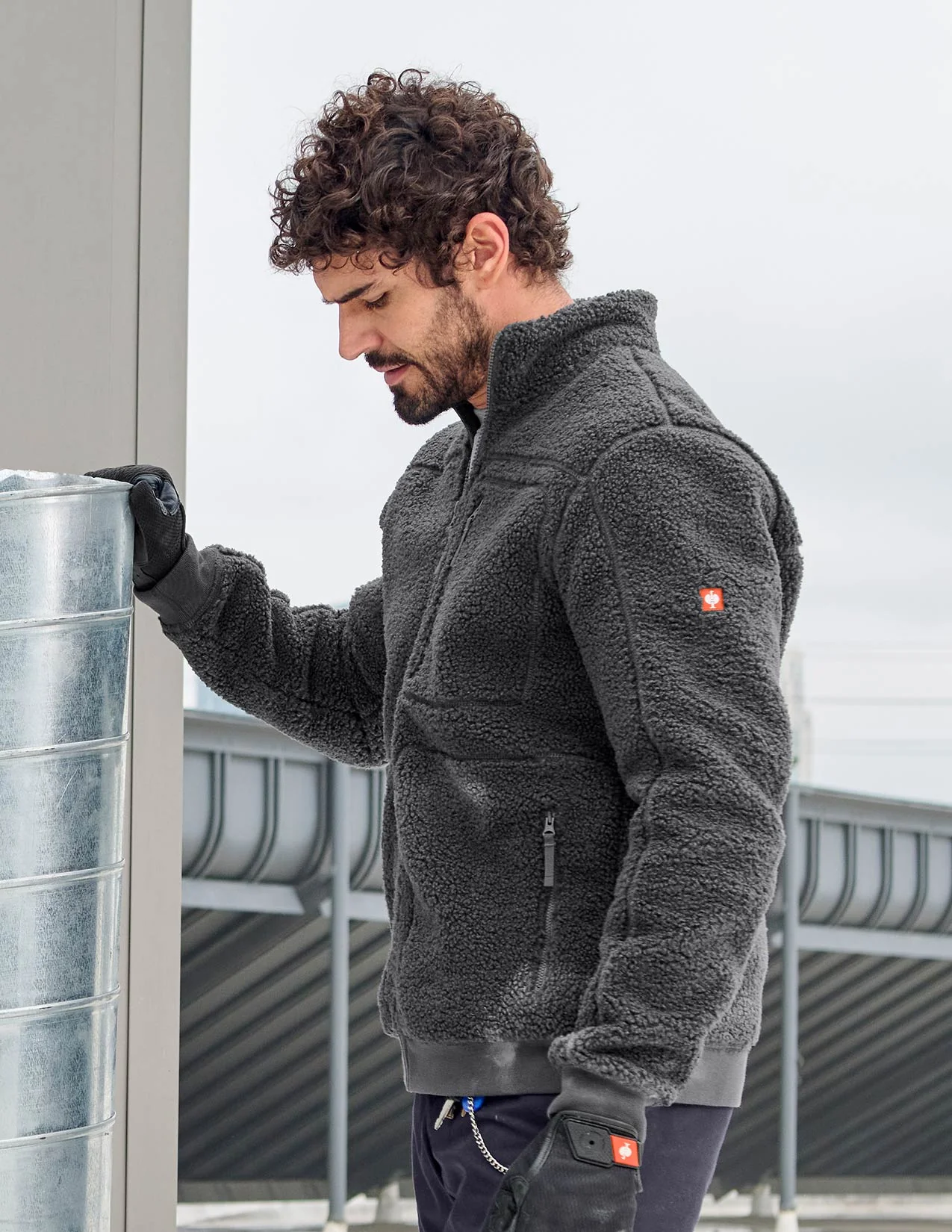 Sherpa Fleece Jacket e.s.e:pic - Image 3
