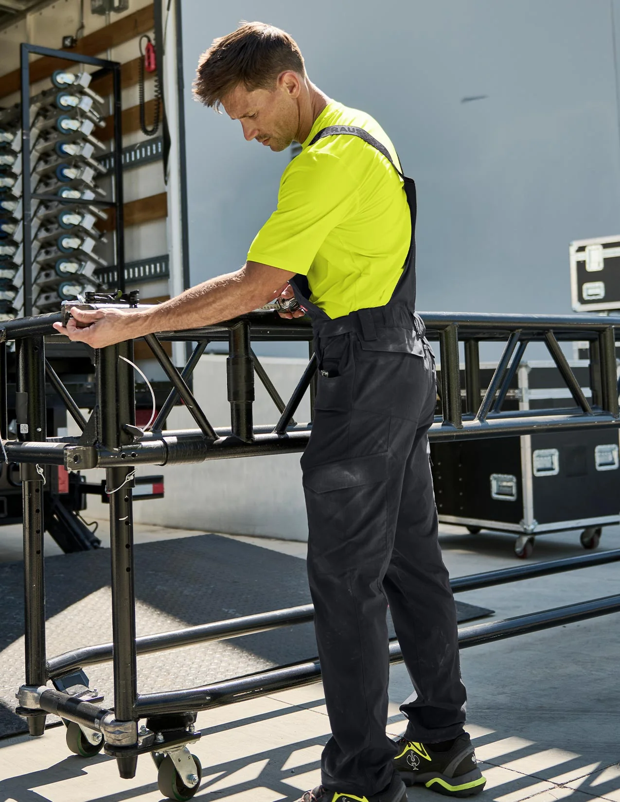 Stretch Ripstop Cargo Work Bib Overall e.s.t:aktik - Image 6