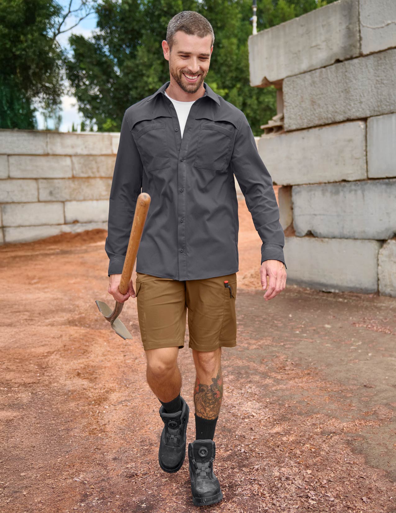 Stretch Ripstop Cargo Work Shorts e.s.t:aktik - Image 5