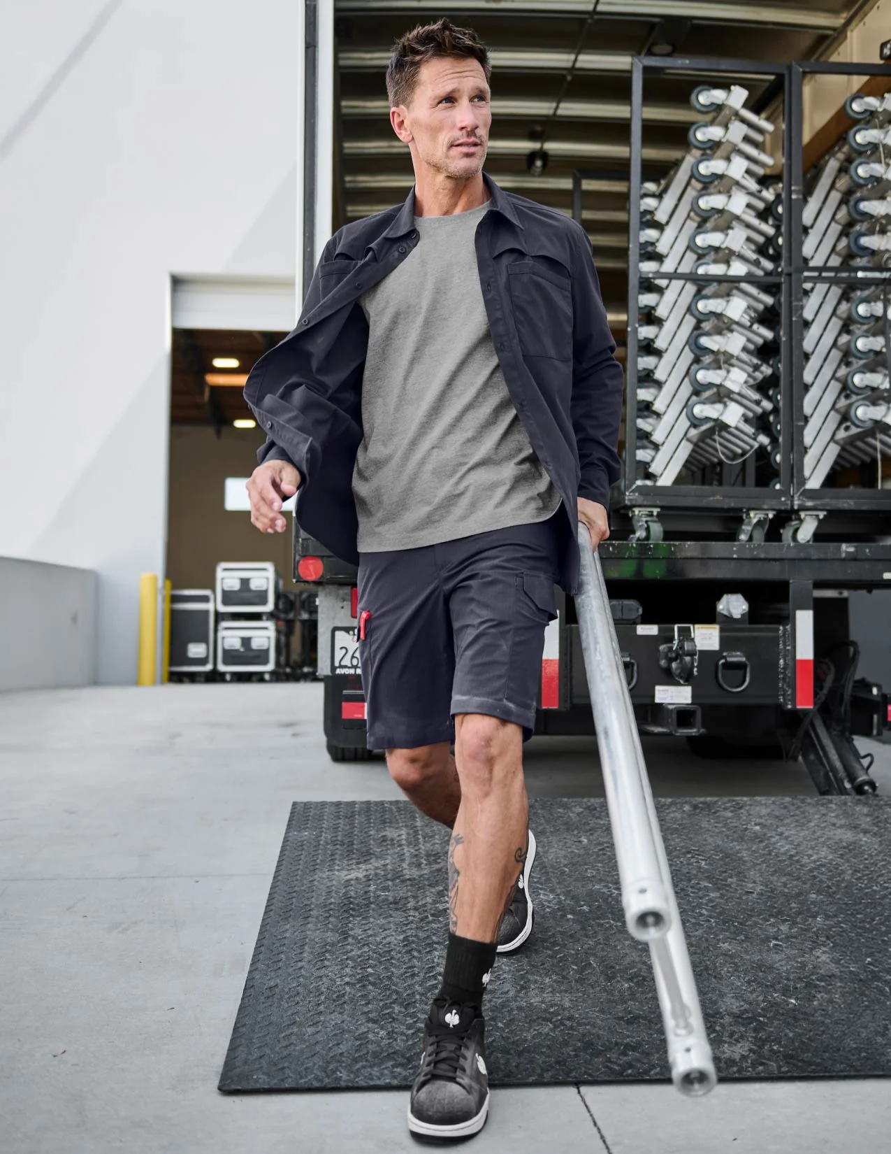Stretch Ripstop Cargo Work Shorts e.s.t:aktik - Image 5