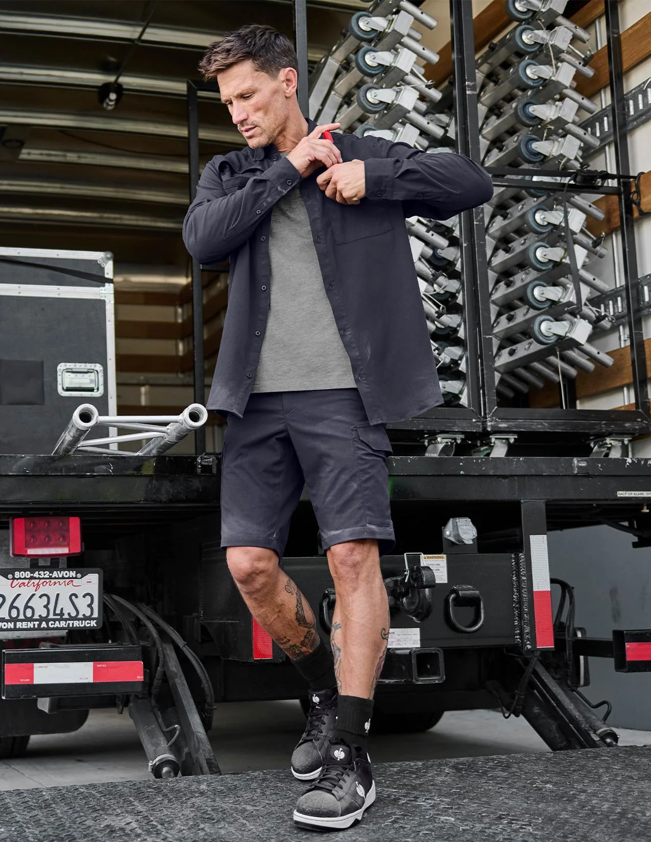 Stretch Ripstop Cargo Work Shorts e.s.t:aktik - Image 6