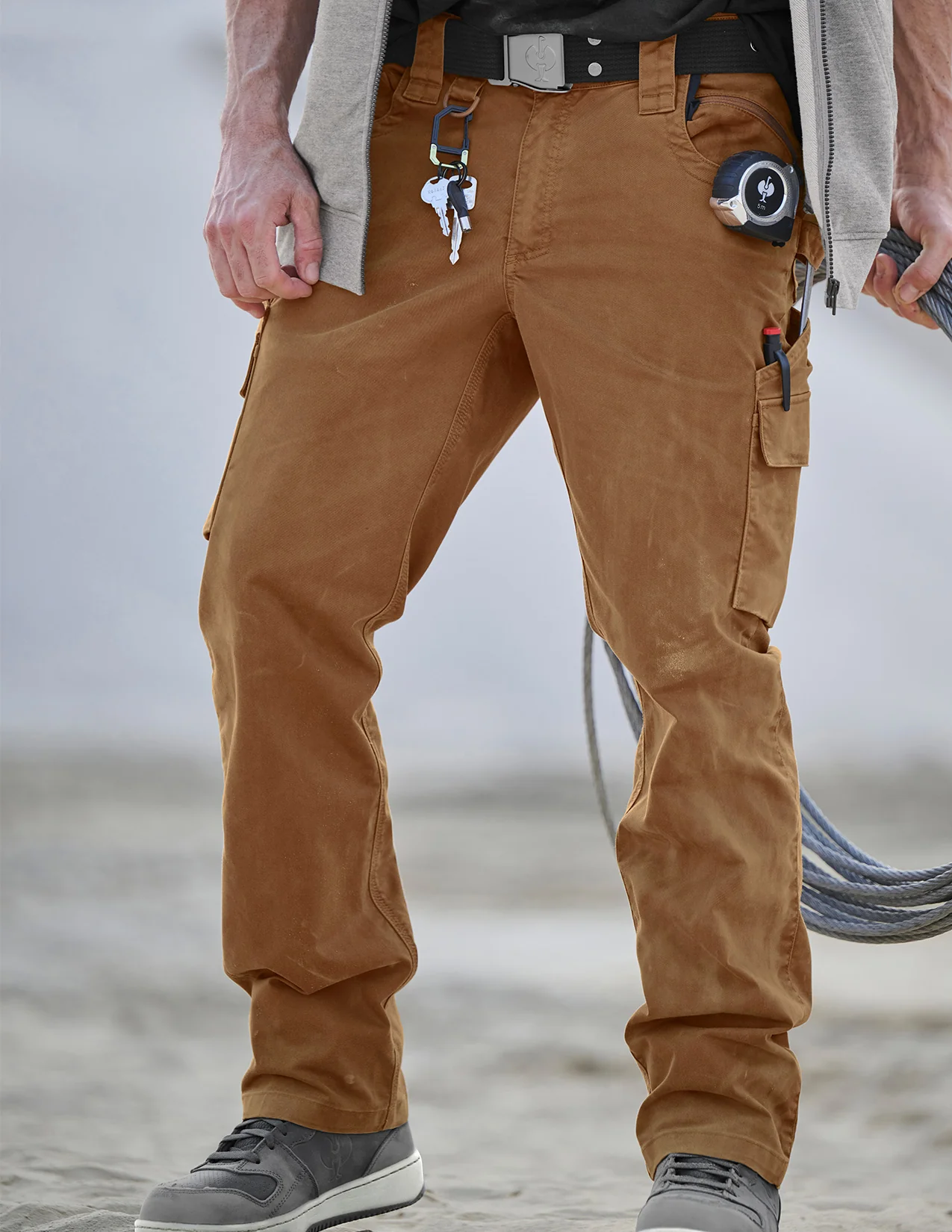 Twill Cargo Work Pants e.s.e:pic - Image 3