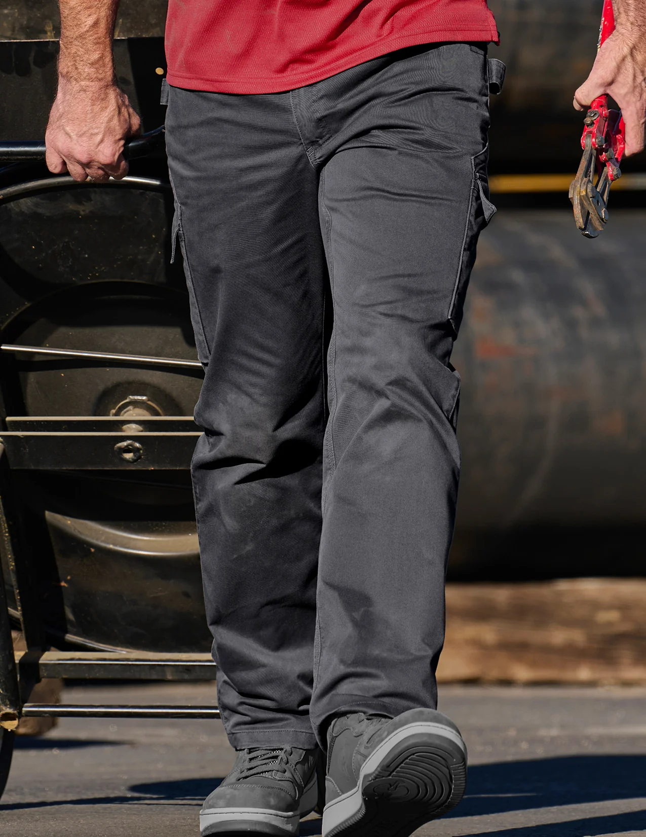 Twill Cargo Work Pants e.s.e:pic - Image 9