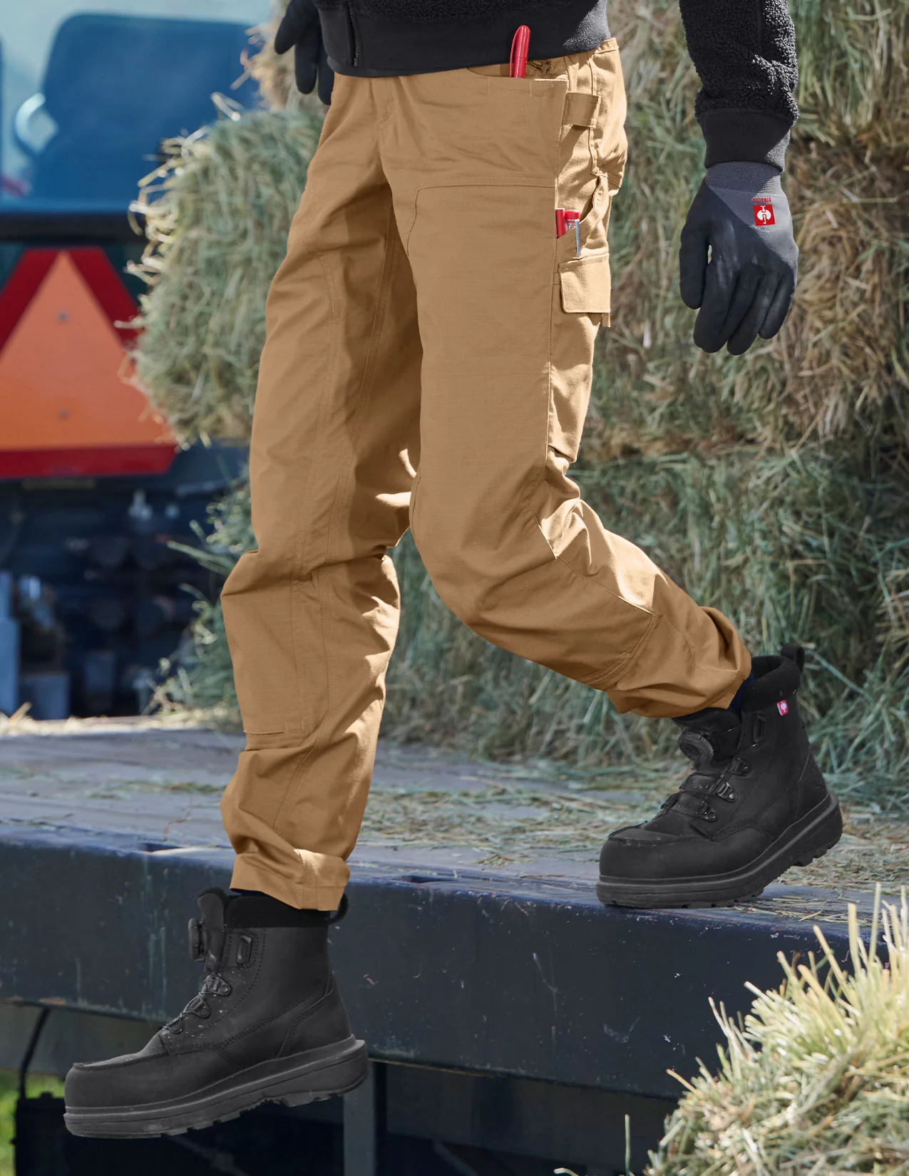 Women's Double Front Ripstop Cargo Work Pants e.s.e:pic - Image 5