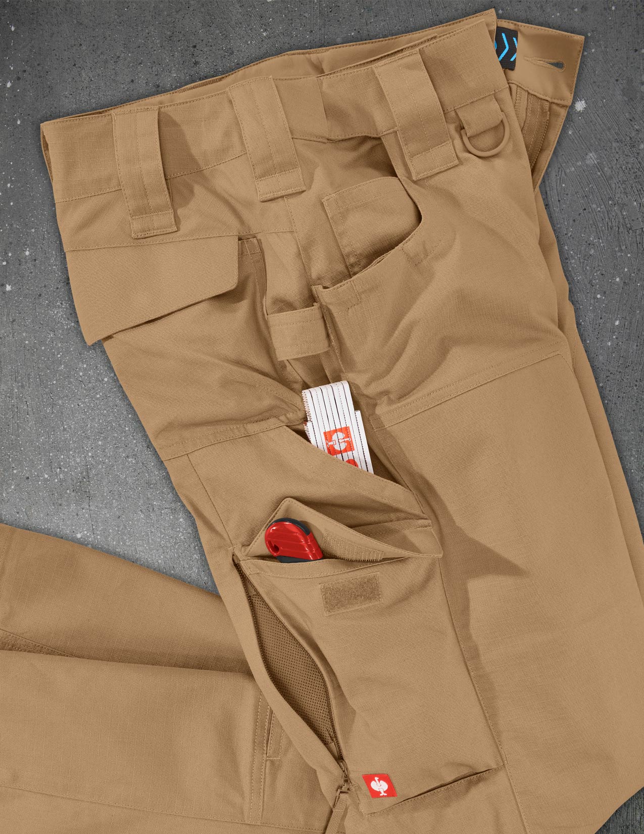 Women's Double Front Ripstop Cargo Work Pants e.s.e:pic - Image 8