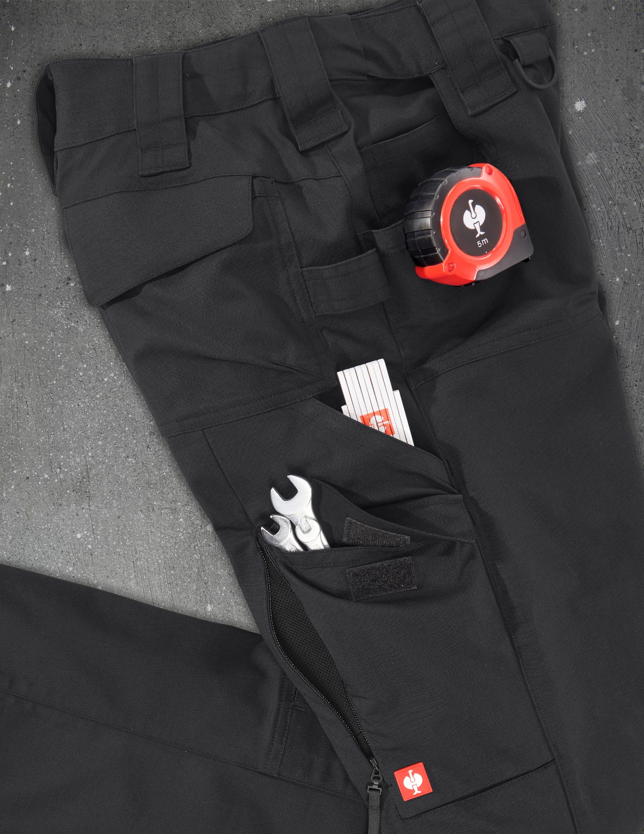 Women's Double Front Ripstop Cargo Work Pants e.s.e:pic - Image 6
