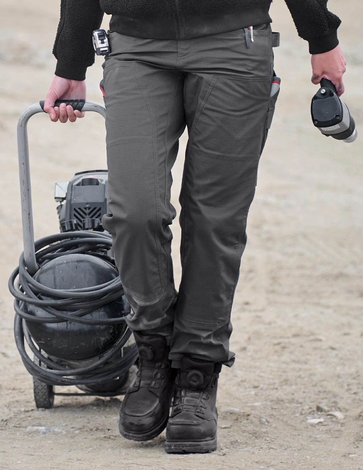 Women's Double Front Ripstop Cargo Work Pants e.s.e:pic - Image 3