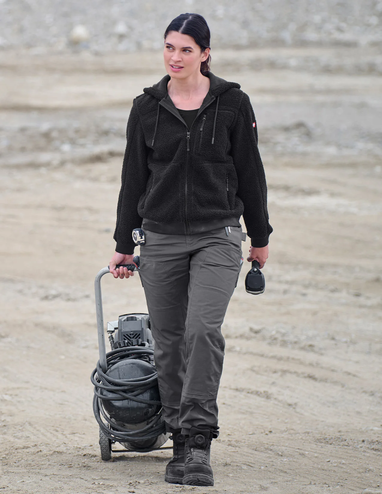 Women's Double Front Ripstop Cargo Work Pants e.s.e:pic - Image 5