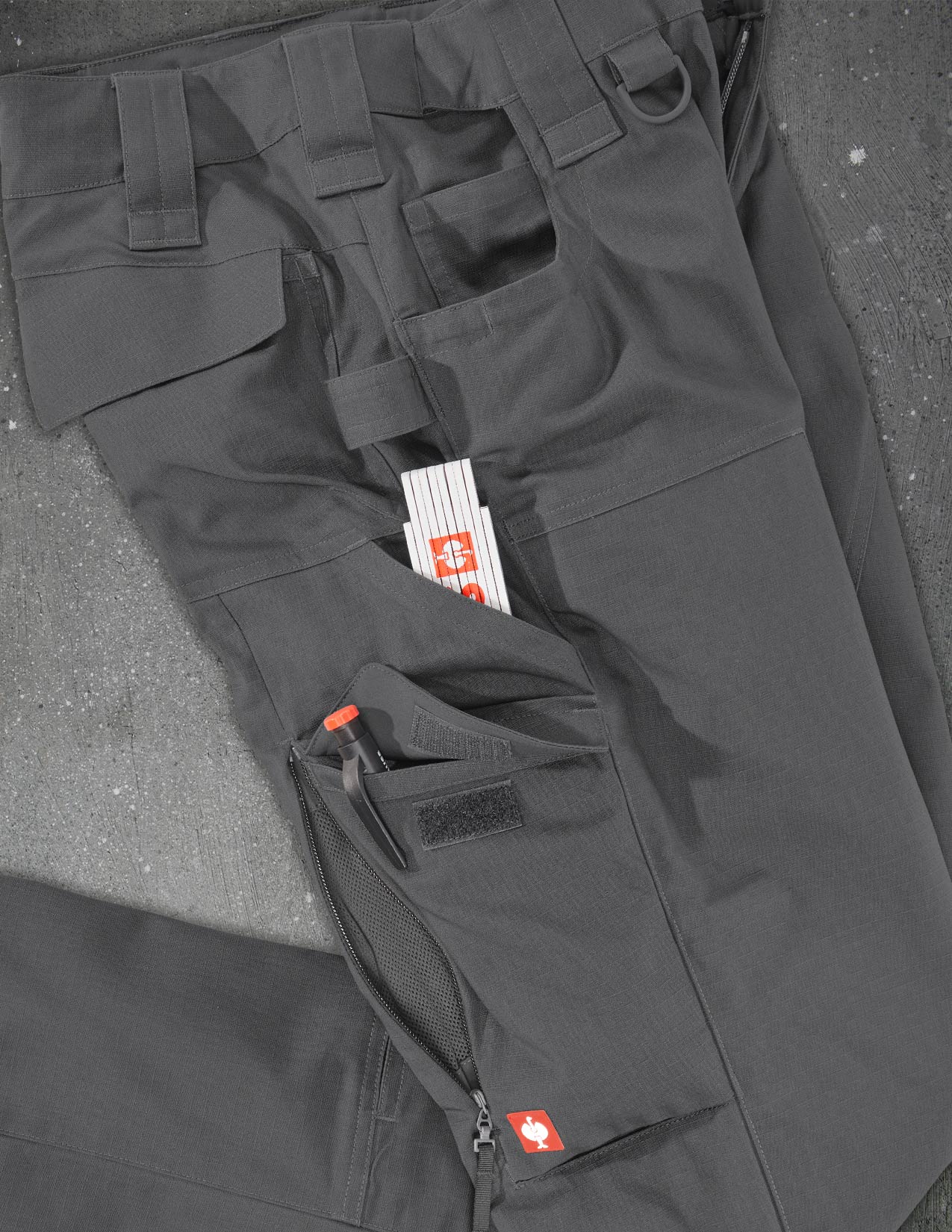 Women's Double Front Ripstop Cargo Work Pants e.s.e:pic - Image 7