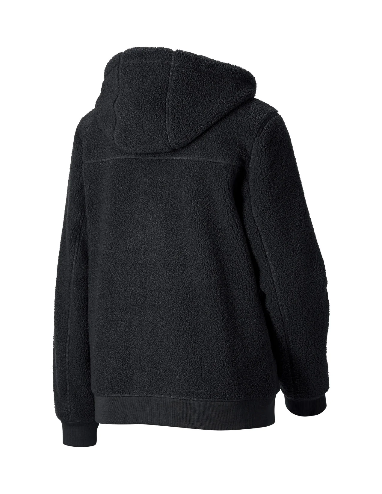 Women's Hooded Sherpa Fleece Jacket e.s.e:pic - Image 2