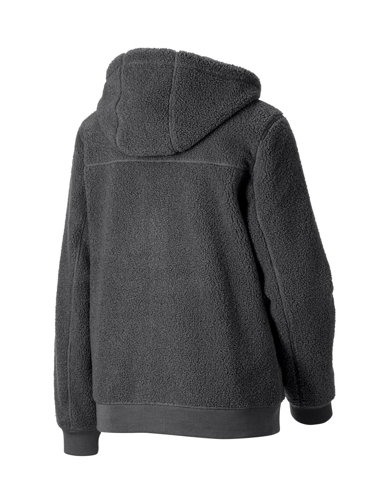 Women's Hooded Sherpa Fleece Jacket e.s.e:pic - Image 2