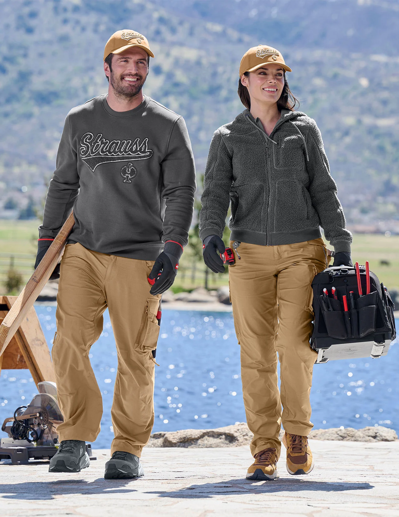 Women's Ripstop Cargo Work Pants e.s.e:pic - Image 8
